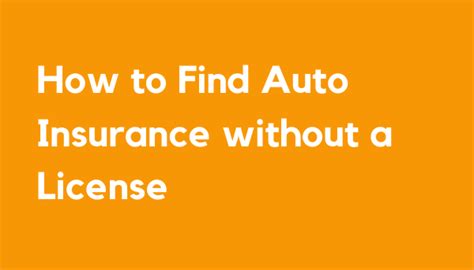 Image result for Auto Insurance without License