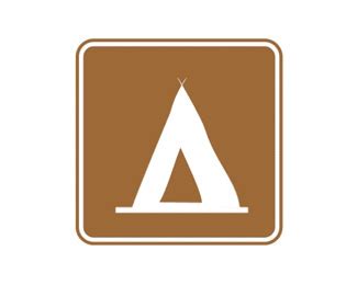 野营地标志Logo设计含义，品牌策划vi设计介绍 _ 德启广告
