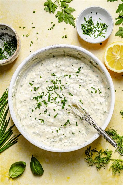 Green Goddess Ranch Dressing - All the Healthy Things