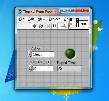 Timer LabVIEW 的图像结果