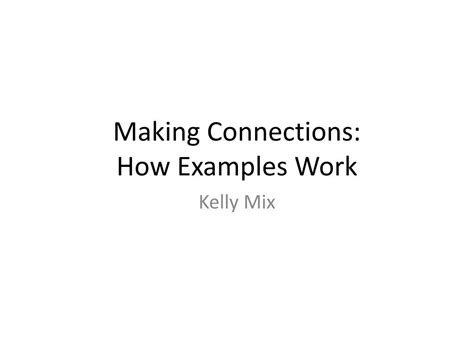 Image result for Making Connections Examples