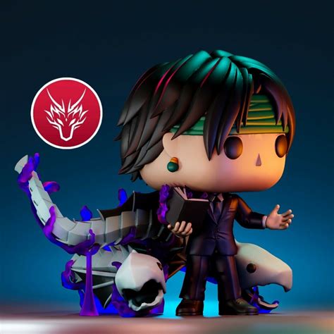 STL file Chrollo Lucifer with Nen Dragons Custom Funko Pop Hunter X ...