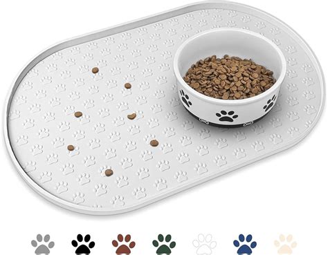 Amazon.com: KPWACD Pet Placemat for Dog and Cat, Anti-Slip Waterproof ...