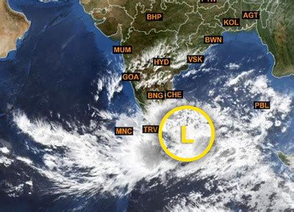 Low Pressure area over Bay of Bengal | Skymet Weather Services