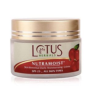 Buy Lotus Herbals SPF 25 Nutramoist Skin Renewal Daily Moisturising ...