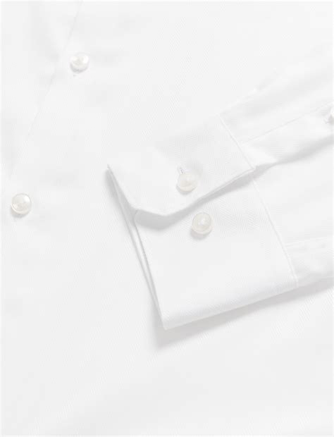 Buy Regular Fit Pure Cotton Herringbone Shirt at Marks & Spencer