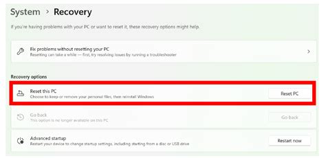 Image result for Windows Reset Keep Files