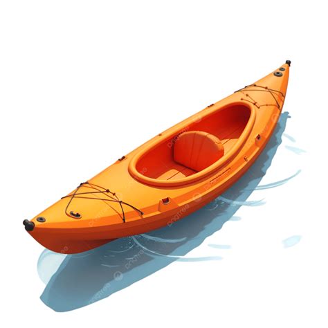 Orange Kayak With Paddle PNG, Vector, PSD, and Clipart With Transparent ...