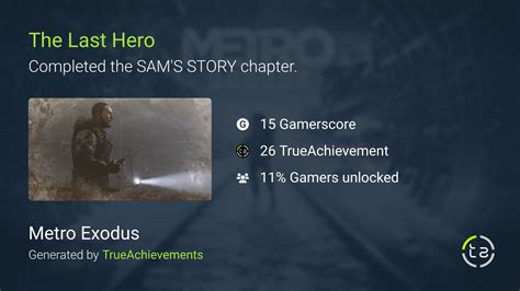 The Last Hero achievement in Metro Exodus