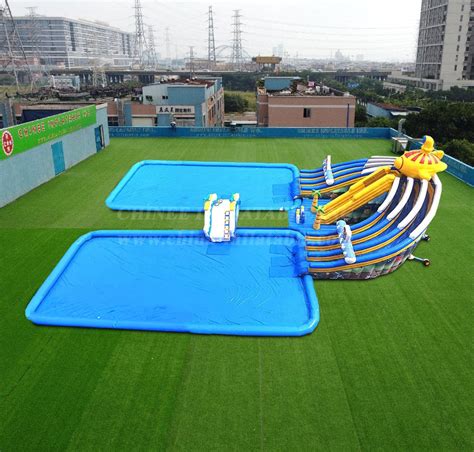 Pool2-828 Ocean inflatable water slide with pool park - Best ...