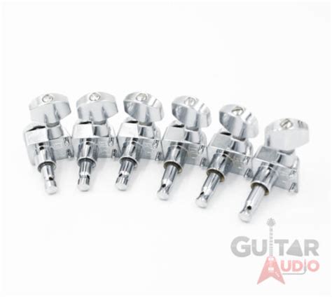 Buy Genuine Fender CHROME LOCKING Tuners 6-InLine 2-pin Strat/Tele F ...