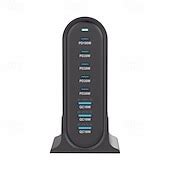 268W Multi-Port USB Charger USB C Fast Charger 8-Port Charging Station ...