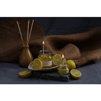 Plantessentials Luxury Scented Lime Gel Wax Candle | Hand Poured ...