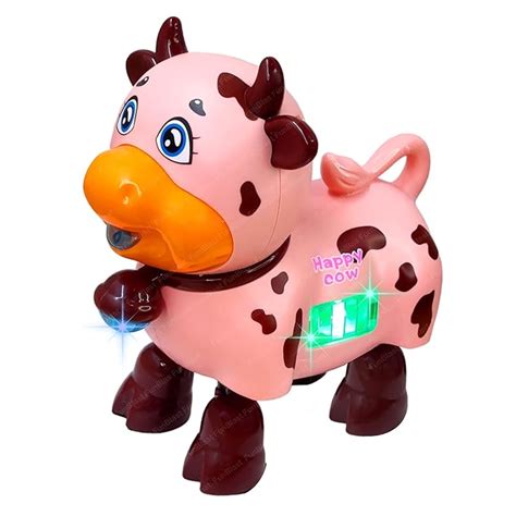 Buy FunBlast Cow Toy with Flashing Lights & Sound - Animal Figure Toys ...