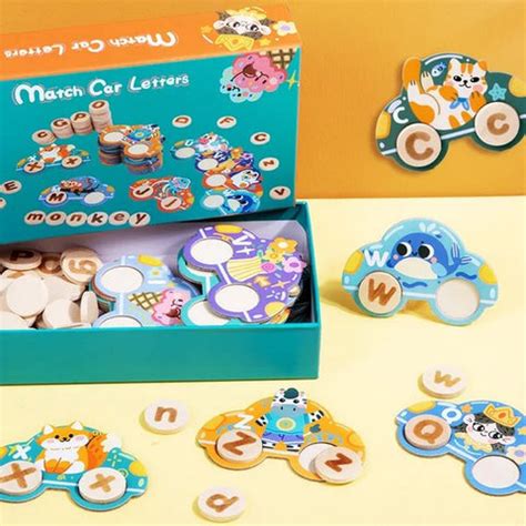 Wooden Matching Letter Game - EKT3097 – Extrokids