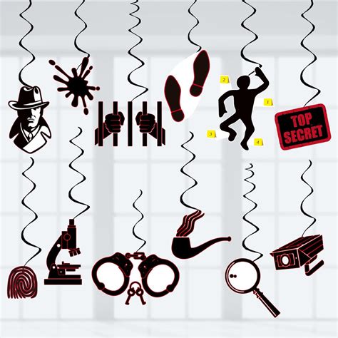Amazon.com: Detective Party Decoration Top Secret Spy Party Decor ...