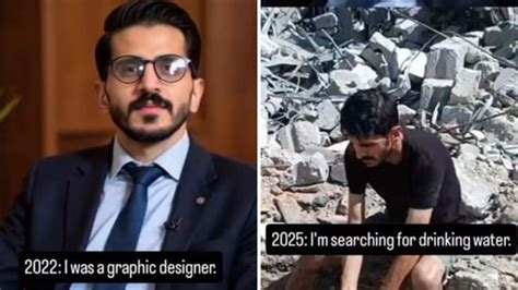 Gaza war horror video: Once a graphic designer, now he struggles each ...