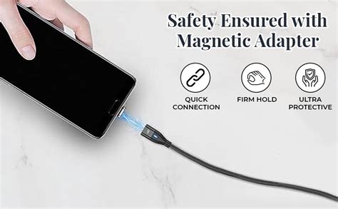 Verilux® Magnetic Charging Cable, 6 in 1 USB A/C Charge Cord with 3 ...