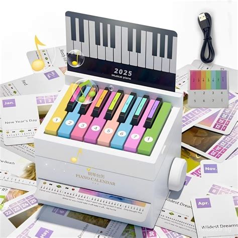 2025 Upgrated Taylor Swift Piano Calendar, Piano Desk Calendar 2025 ...