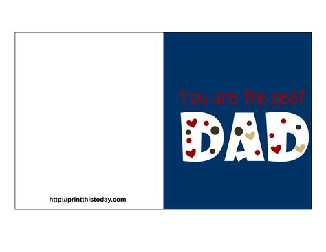 Free Fathers Day Printable Cards