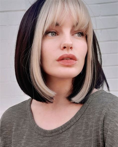 Brown Hair Blonde Bangs Underneath