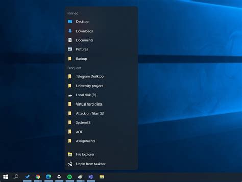 Image result for Taskbar Menu
