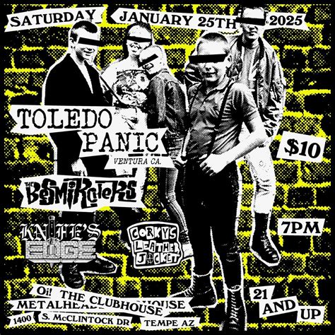 Az Social Club Presents Toledo Panic, The Besmirchers, Knife’s Edge ...