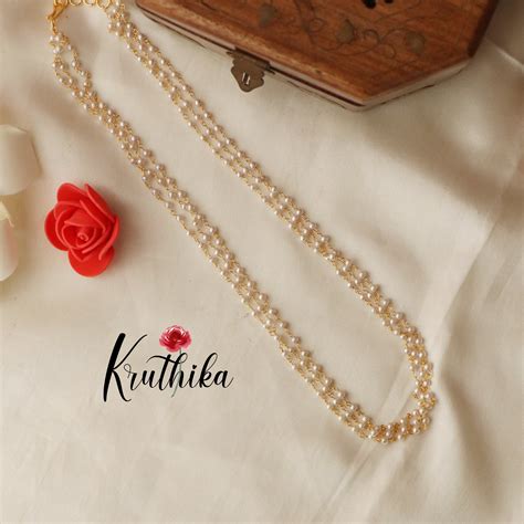 Simple perls maala LH697 – Kruthika Jewellery