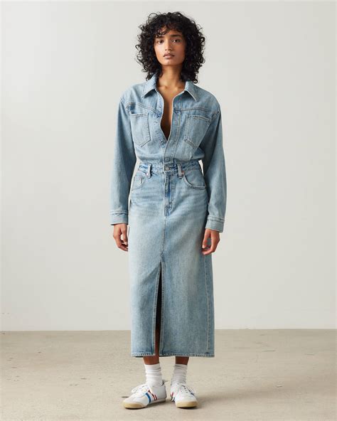 Denim Midi Shirt Dress - Blue | Levi's® FR
