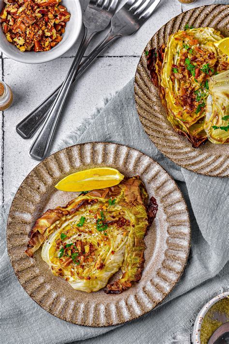 Baked Cabbage Steaks - CheekyKitchen