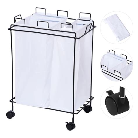 Amazon.com: VIAV Garbage Bag Holder Portable Trash Rack Can with 30 PCS ...
