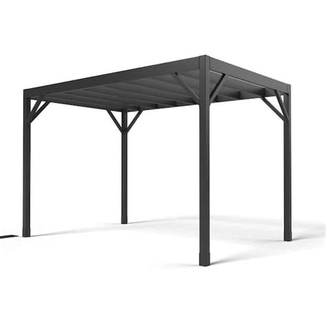 FORTRESS Modern and Heavy Duty Black Steel Pergola Kit - 8 India | Ubuy