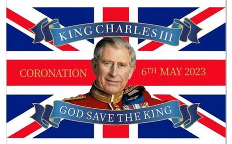 King Charles Coronation Flag Souvenir Union Jack 3ft | Ubuy India