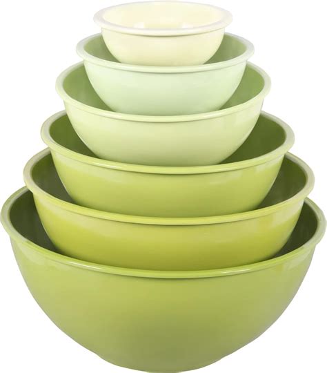 Amazon.com: LOK-OSEMILE Melamine Mixing Bowls with Lids - 12 Piece ...