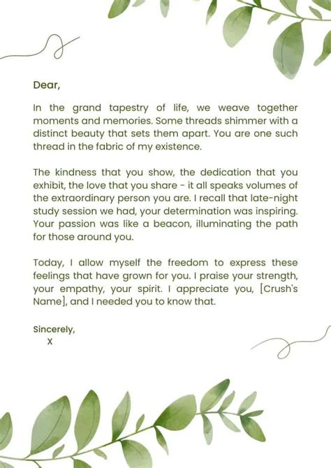 20 Impressive Love Letters For A Crush - LoverJournal