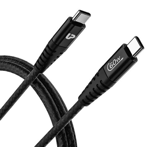 Zoom PD 60 USB-C to USB-C Power Delivery 3.1 Cable UL1162BLK-0150 ...