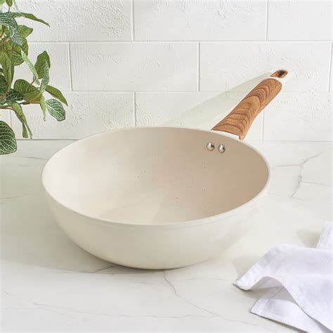 Buy Chef's Pride Jayeon Aluminium Non Stick Wok - 4.3L from Home Centre ...