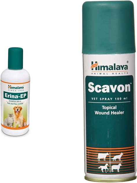 Buy Himalaya Erina-EP Tick and Flea Control Shampoo, 200 ml & Scavon ...
