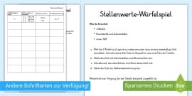 Zehner und Einer erkennen - Arbeitsblatt zum Thema Stellenwert