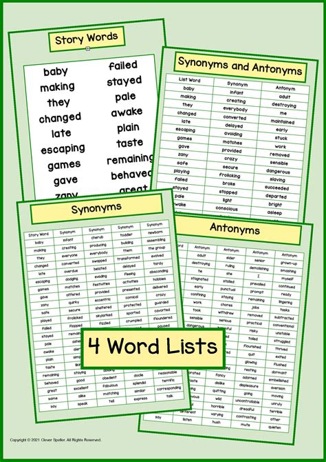 Synonyms and Antonyms Bingo Games & Flashcard Activities plus Bonus ...