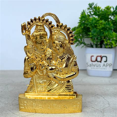 Salvus APP SOLUTIONS Metal Shiv Parivar Murti/Statue of Lord Shiva ...