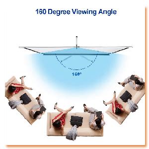 Elcor Tripod Projector Screens 84 Inch-Diagonal,4ft.Height x 6ft.Width ...