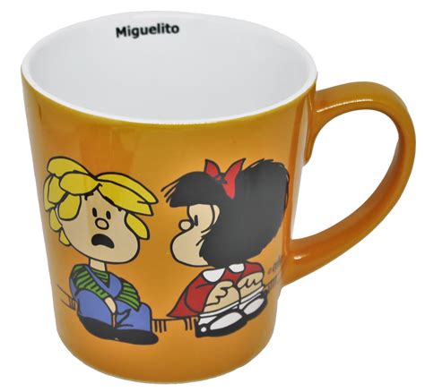 Buy Taza Ceramica Naranja - Miguelito - Coleccion Mafalda y Sus Amigos ...
