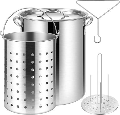 Amazon.com: VIVOHOME 30 Qt. Stainless Steel Turkey Deep Fryer Pot with ...