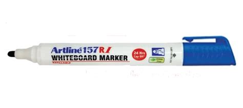 Artline White Board Marker 157 RI Refillable Blue Colour Pack of 10 Marker