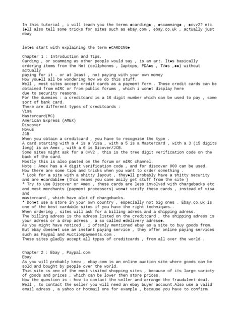 Carding Tutorial PDF 的图像结果