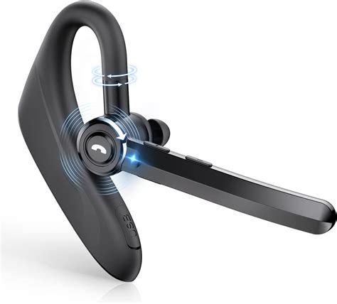 Dual-Mic AI Noise Cancelling Bluetooth Headset for Cell Phones, 30Hrs ...