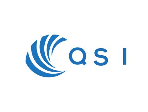 QSI letter logo design on white background. QSI creative circle letter ...