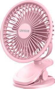 UN1QUE Portable Clip on Fan Battery Operated, 6 Inch Powerful USB Table ...