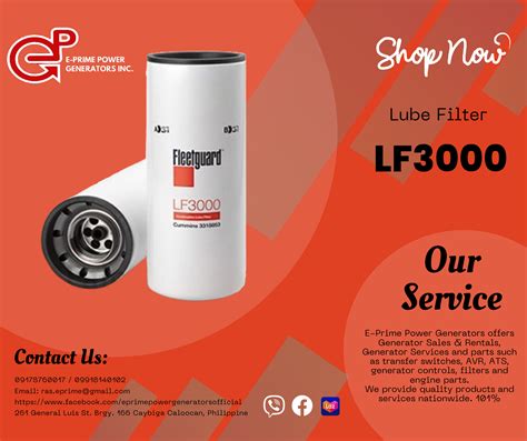 Fleetguard Oil Filter Genuine Fleetguard LF3000 Lube Combination Oil ...